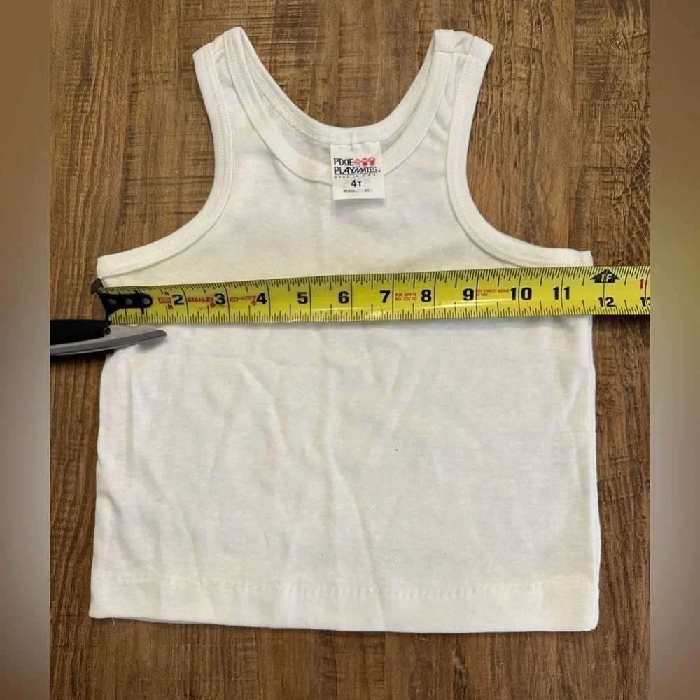 Lot of two - kids Tank and strappy tank top Size 4T Tank is NWOT Strappy is not - Picture 5 of 8
